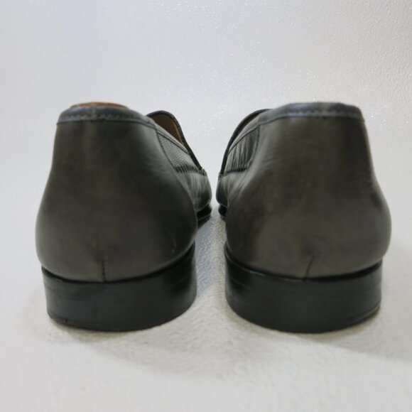 Sandro Moscoloni Made in Spain Lizard Leather Dress Moccasins Shoes Men\'s 11 D main image 3